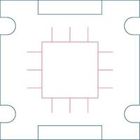 Processor Creative Icon Design vector