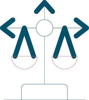 Balance Scale Creative Icon Design vector