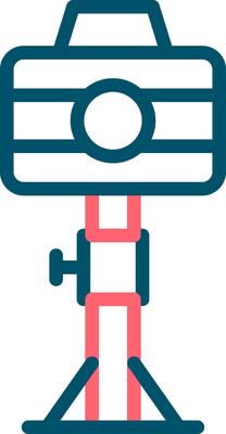 Camera Stand Creative Icon Design