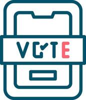 Vote Creative Icon Design vector