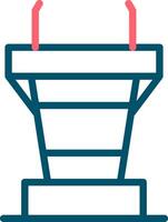 Podium Creative Icon Design vector