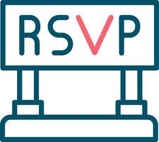 Rsvp Creative Icon Design vector