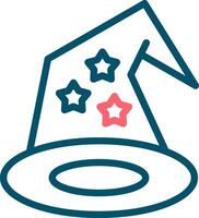 Wizard Hat Creative Icon Design vector