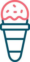 Ice Cream Cone Creative Icon Design vector