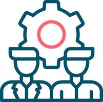 Line Two Color Design vector
