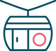 Cable Car Creative Icon Design vector