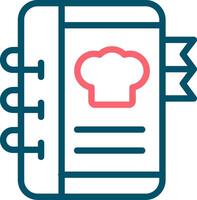 Recipe Book Creative Icon Design vector