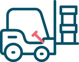 Forklift Creative Icon Design vector