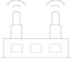 Wifi Router Creative Icon Design vector