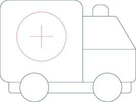 Ambulance Creative Icon Design vector