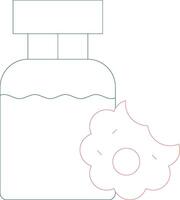 Cookie And Milk Creative Icon Design vector