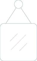 Mirror Creative Icon Design vector