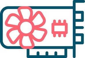Graphic Card Creative Icon Design vector