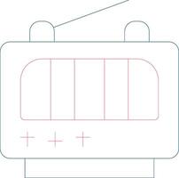Line Two Color Design vector