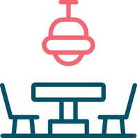 Dining Table Creative Icon Design vector