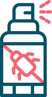 Spray Bottle Creative Icon Design vector