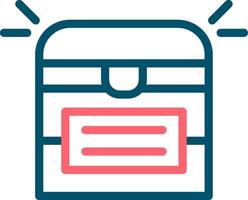 Treasure Chest Creative Icon Design vector