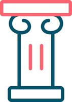 Pillar Creative Icon Design vector