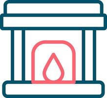 Fireplace Creative Icon Design vector