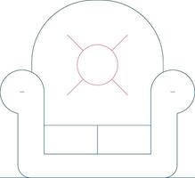 Armchair Creative Icon Design vector
