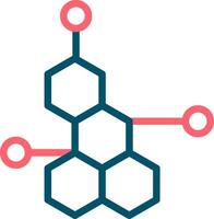 diseño de icono creativo de molécula vector