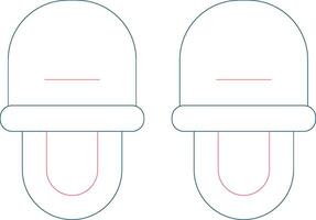 Slippers Creative Icon Design vector