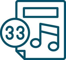 diseño de icono creativo de partitura musical vector