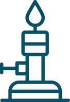 Bunsen Burner Creative Icon Design vector