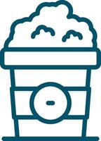 Popcorn Creative Icon Design vector