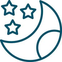 Moon Creative Icon Design vector