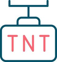 diseño de icono creativo tnt vector