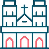 Notre Dame Creative Icon Design vector