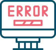 Error Creative Icon Design vector
