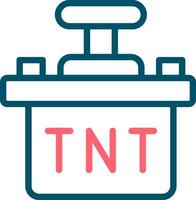 diseño de icono creativo tnt vector