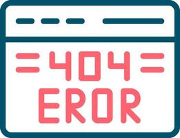 Diseño de icono creativo de error 404 vector