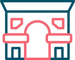 Arc De Triomphe Creative Icon Design vector