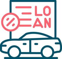 Car Loan Creative Icon Design vector