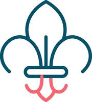 Fleur De Lis Creative Icon Design vector