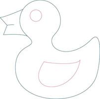 Rubber Duck Creative Icon Design vector