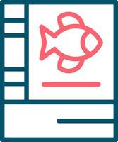 Fishing Lessons Creative Icon Design vector