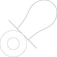 Line Two Color Design vector