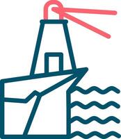 Lighthouse Landscape Creative Icon Design vector