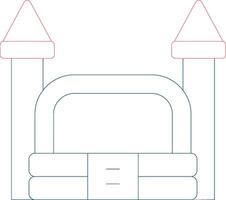 Bouncy Castle Creative Icon Design vector