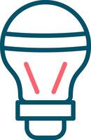 LED Bulb Creative Icon Design vector