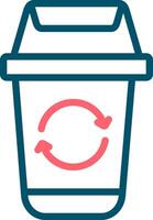 Trash Recycle Creative Icon Design vector