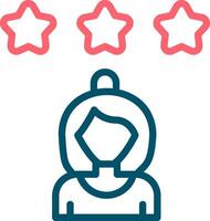 Rating Star Creative Icon Design vector