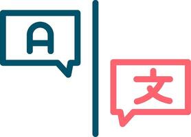 Language Barrier Creative Icon Design vector