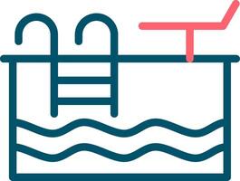 Swimming Pool Creative Icon Design vector