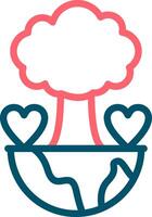 Save Planet Creative Icon Design vector