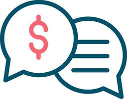 Business Dialog Creative Icon Design vector